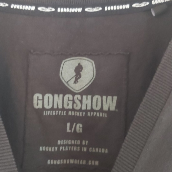 GONGSHOW Hockey V-Neck men's T Shirt size L - Picture 3 of 5